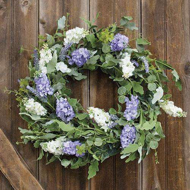 Mixed Hyacinth & Lavender Wreath, 24